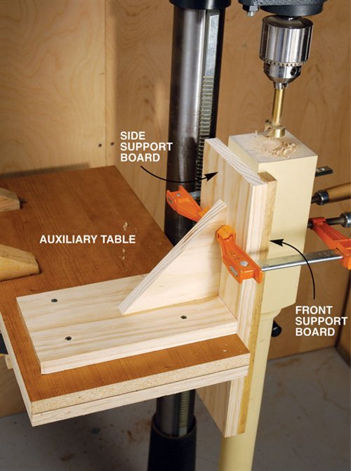 Vertical Drilling Jig - Popular Woodworking Magazine