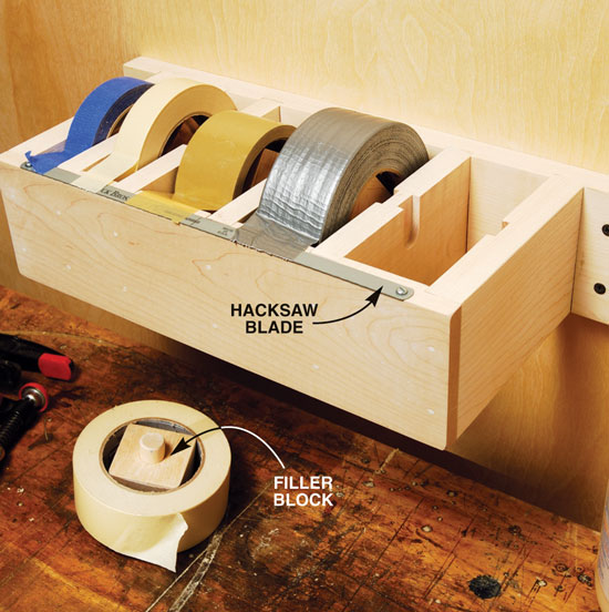 Jumbo Tape Dispenser - Popular Woodworking Magazine