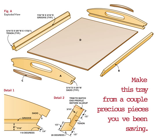 AW Extra 11/1/12 - Serving Tray - Popular Woodworking Magazine