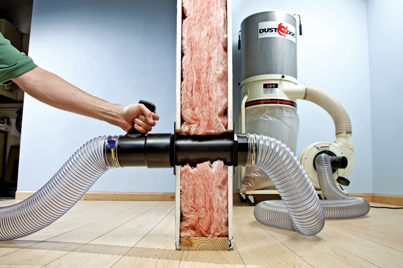 Rockler through wall dust port and 3way dust port Popular Woodworking