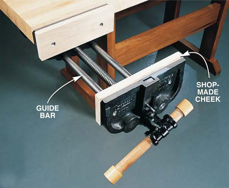 metal-jaw vise is ready to go right out of the
