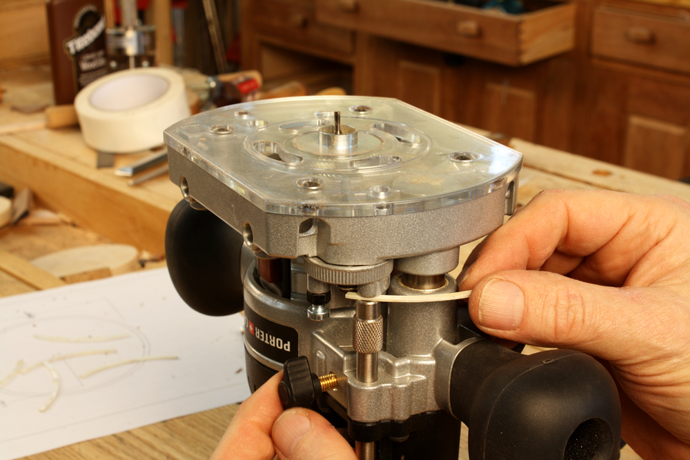 Plunge Router Depth Adjustment Trick Popular Woodworking
