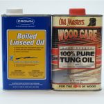 Boiled linseed oil and tung oil