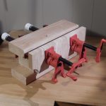 This Bench bull is equipped with two 1/2" pipe clamps