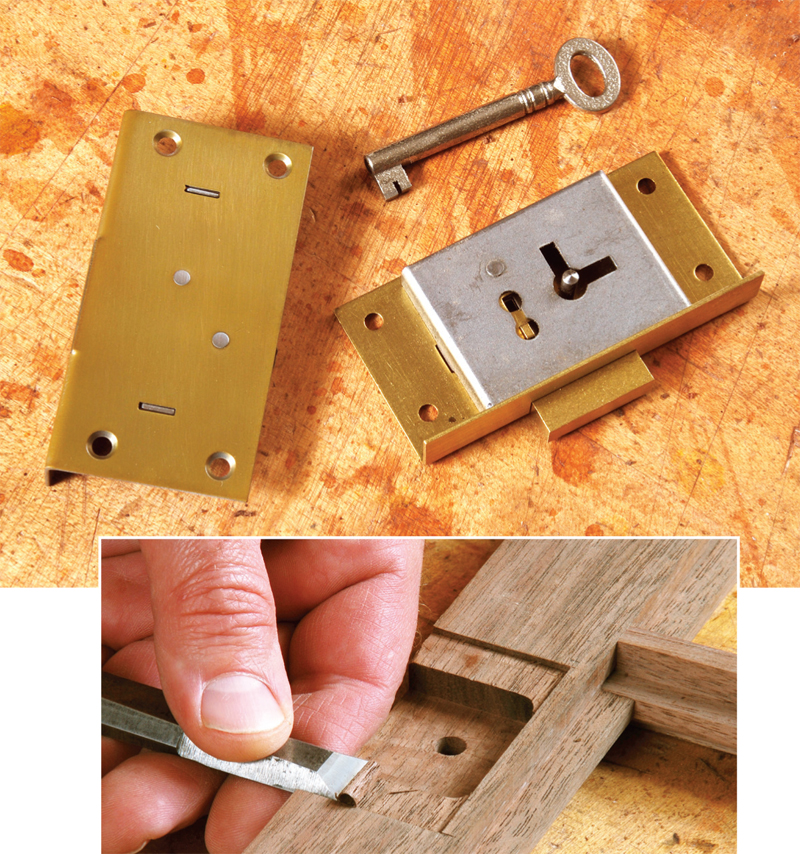 Installing a HalfMortise Door Lock Popular Woodworking Magazine