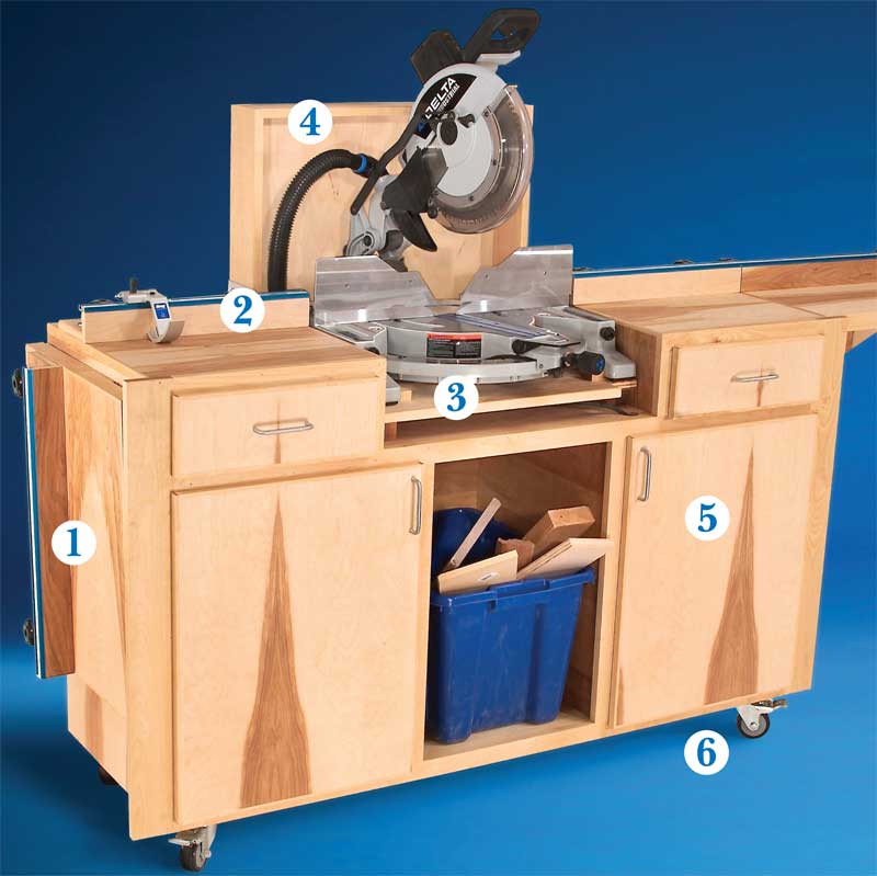 AW Extra 6/6/13 - Mobile Miter Saw Stand - Popular Woodworking