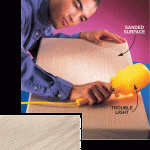 Unwanted scratches pop out under a low-angle light.