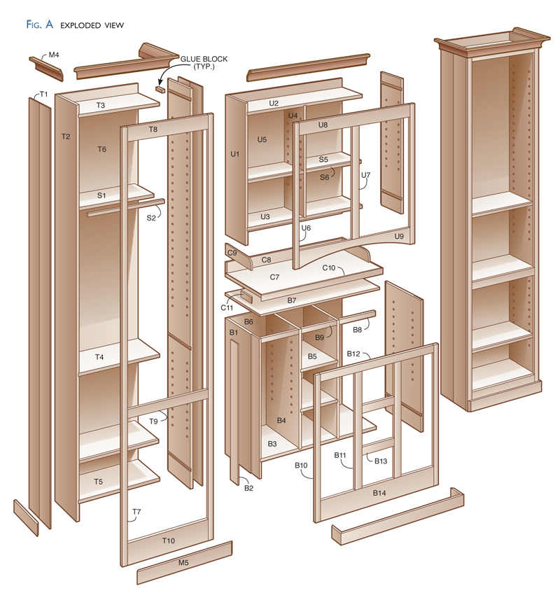 kitchen pantry woodworking plans