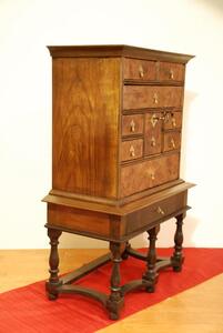 spice chest, walnut, William and Mary