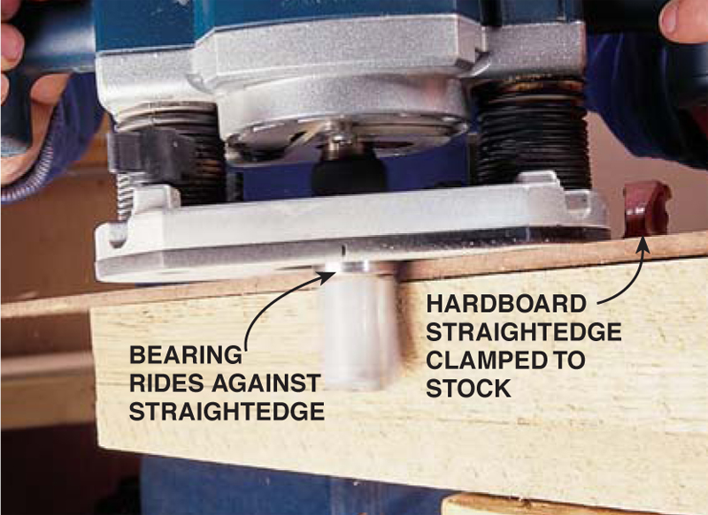 Q & A Jointing Thick Wood with a Router Popular Woodworking