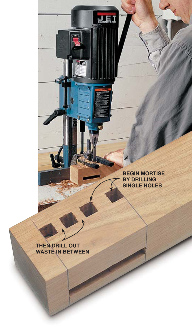 Mortising by Machine - Popular Woodworking Magazine