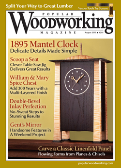 Popular Woodworking Magazine August 13 Cover