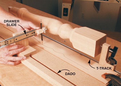 Drawer Slide Tracing Jig