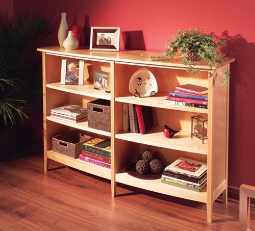Bow-Front Bookcase
