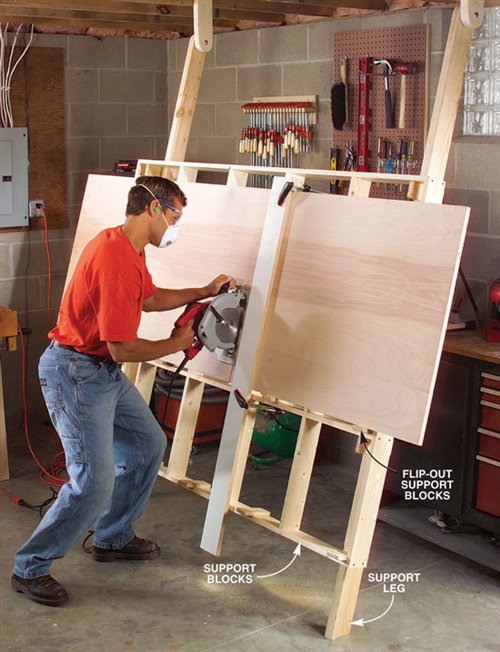 Fold-Down Cutting Rack