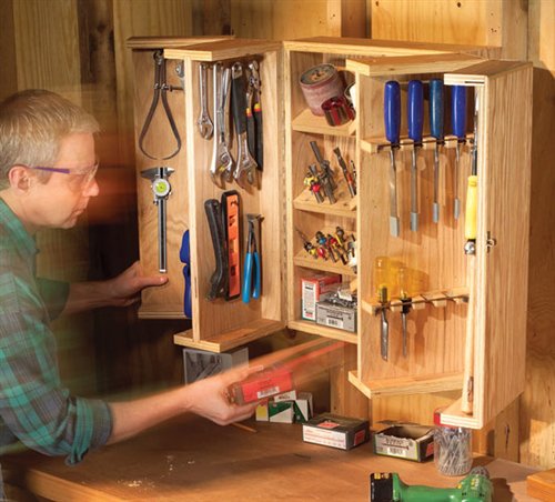 Pantry Door Tool Cabinet