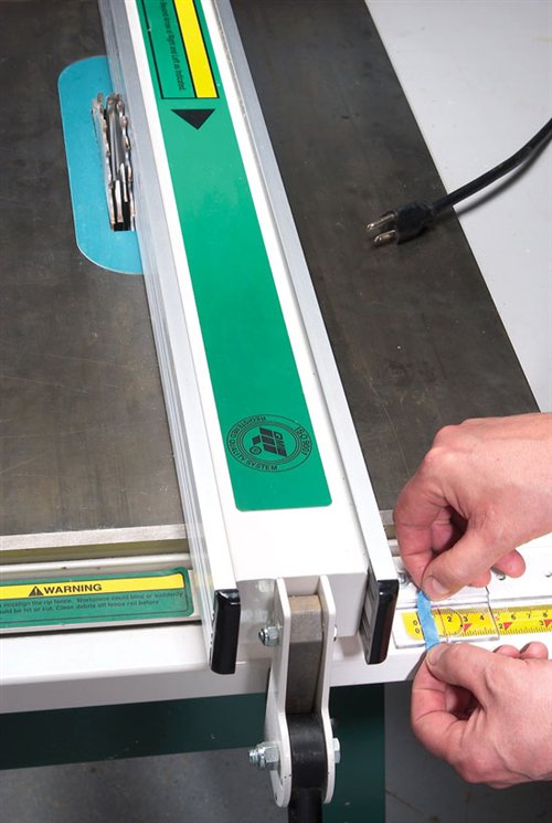 Dado Scale for Left-Tilt Saws