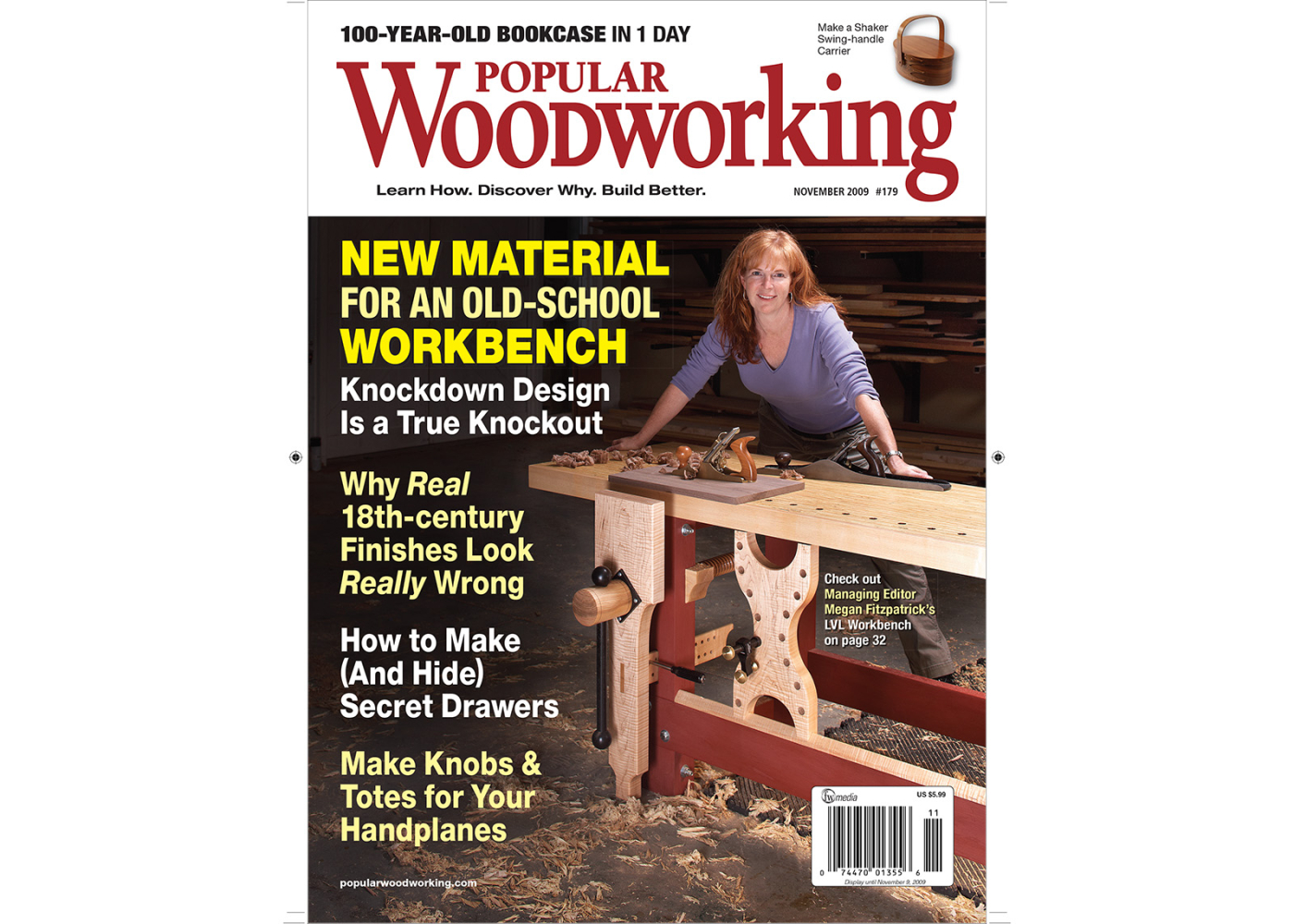 Online Extras from the November 2009 issue include a video tour of Megan's LVL Workbench, the 3D Google SketchUp Model of Megan's LVL Workbench, the 3D Google SketchUp model of the Knockdown Computer Desk, a video of Kevin Glen Drake turning a chisel handle and learn why he uses a skew chisel, and more.