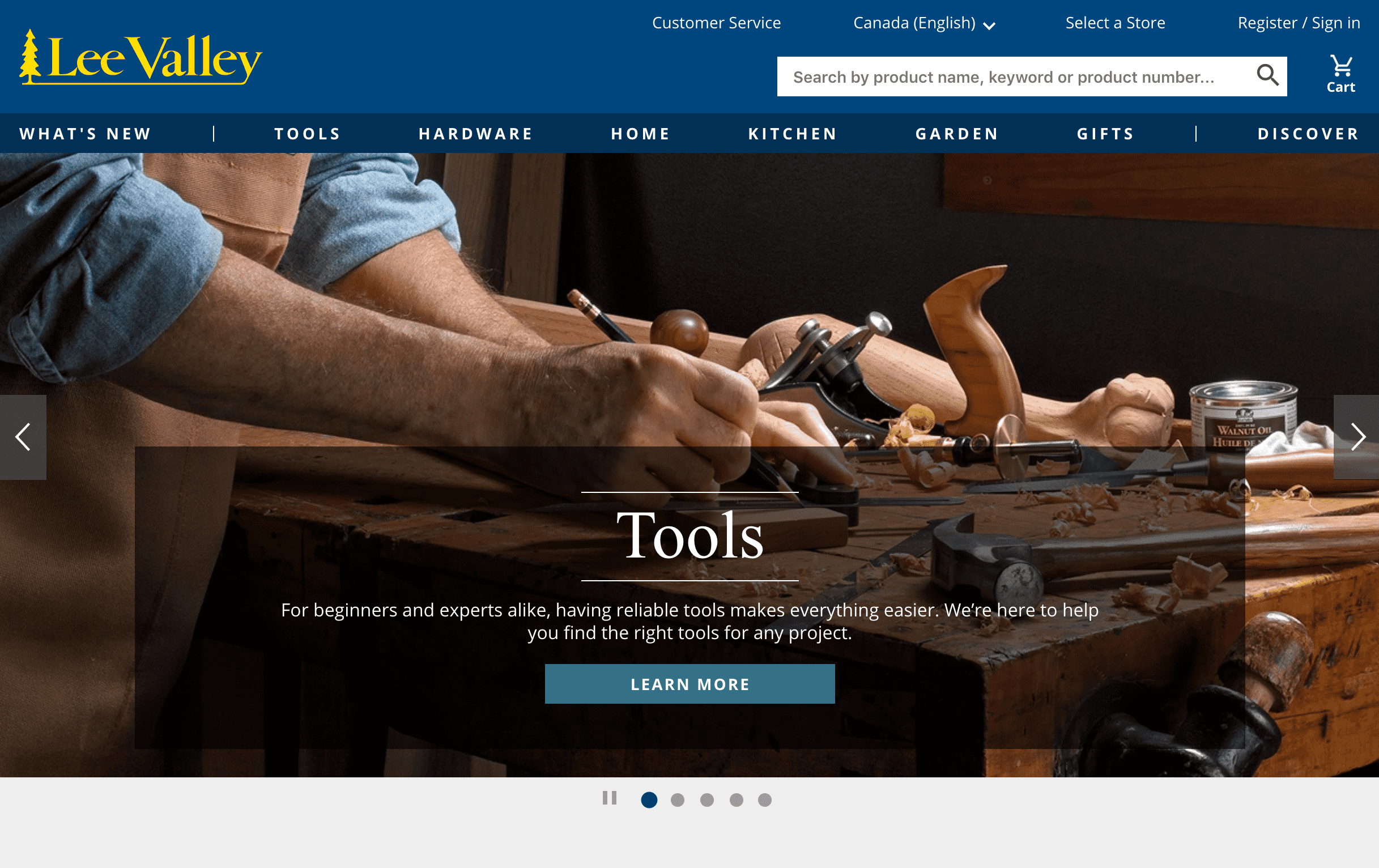 A New Look at LeeValley.com