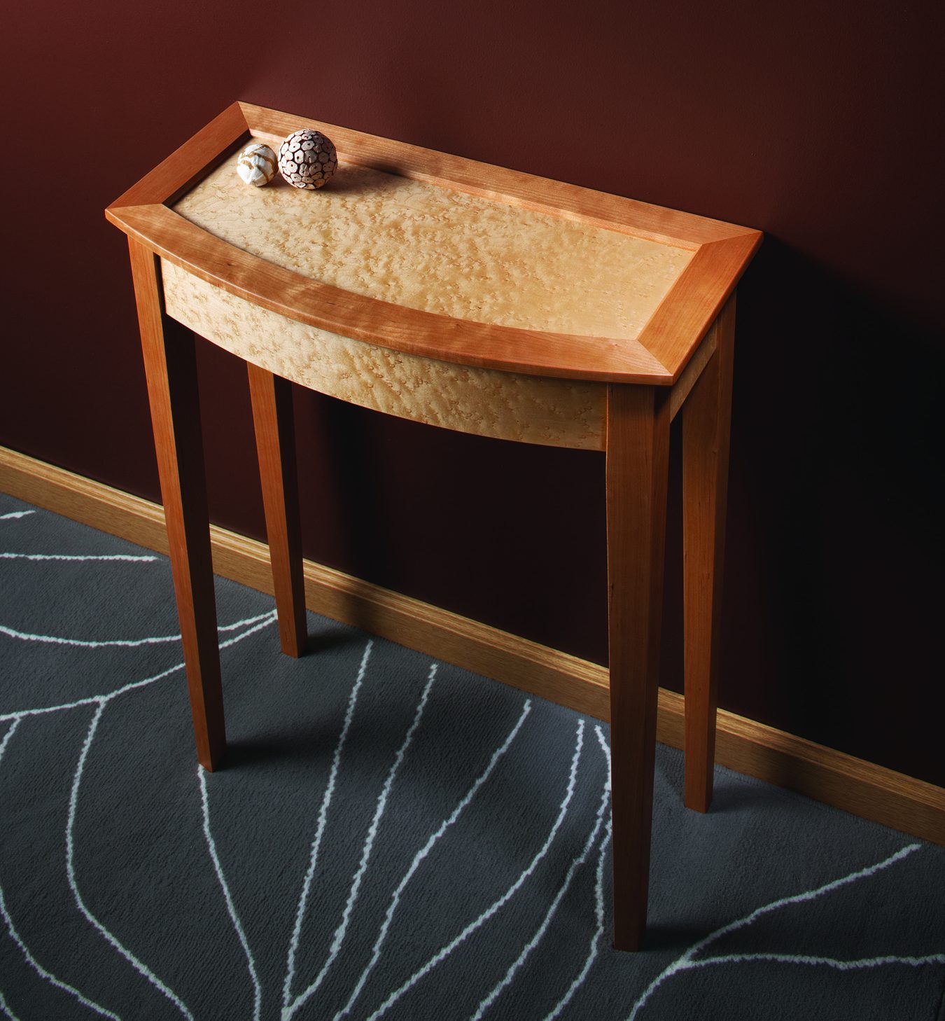 Bow-front Entry Table