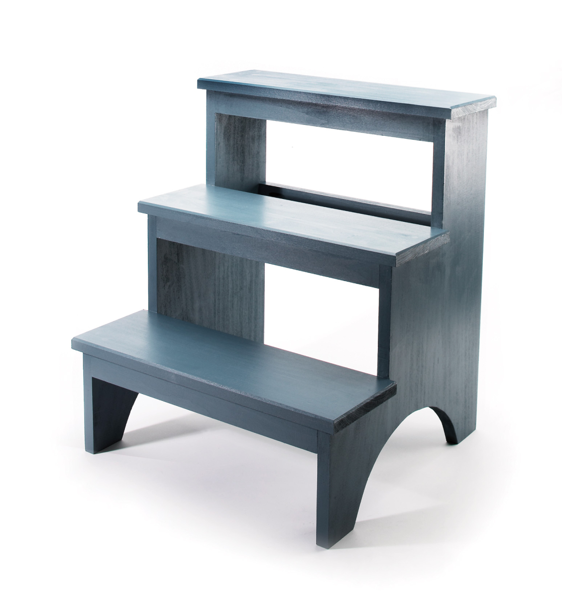 Don’t let the panel glue-up scare you. This step stool (useful in just about any room of the house) is easy to build, using pocket screws as clamps and to add strength.