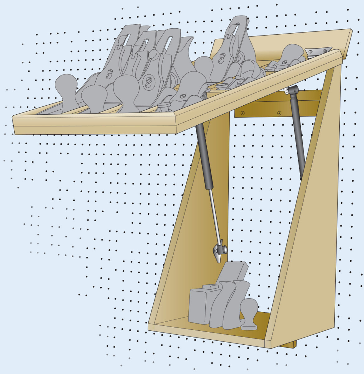 Gas-powered Plane-till Lid