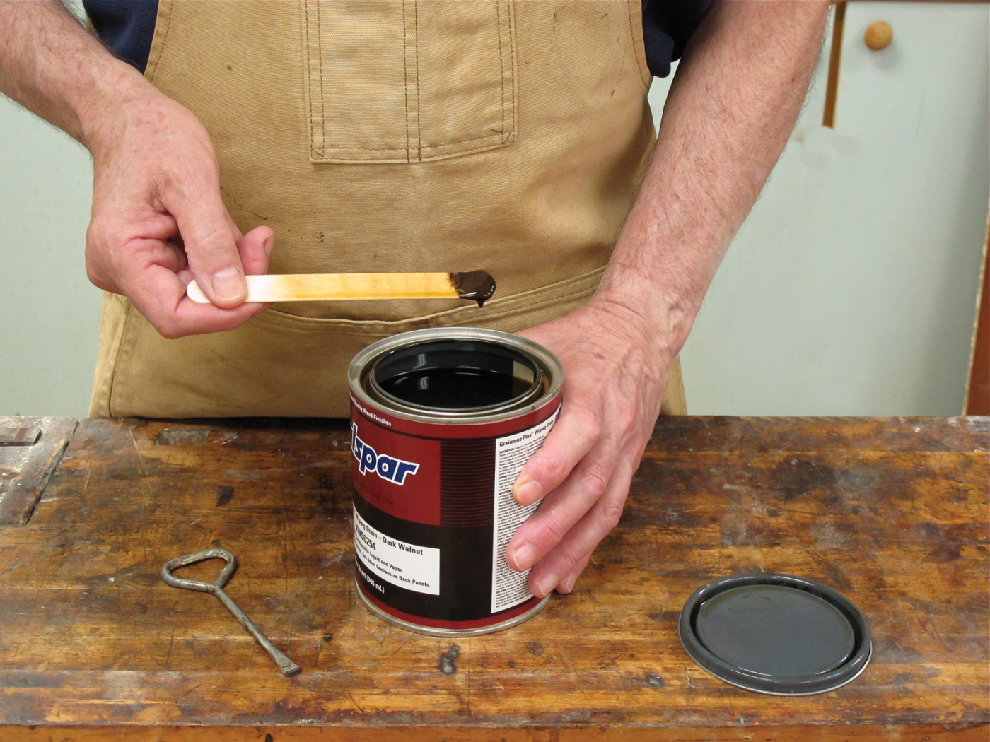 A primer on coloring.
By Bob Flexner
Pages: 60-62
From the December 2010 issue # 187
Buy this issue now
A wood stain is a colorant (pigment or dye) and a binder (some sort of finish) with a lot of thinner added so the excess stain is easy to wipe off. This leaves some color in or on the wood.
A stain can also be just dye and thinner with no binder added.
Pigment is ground earth or colored synthetic particles, so it requires a binder to glue it to the wood. Pigment settles to the bottom of the can and has to be stirred into suspension before use.
Dye is a colorant dissolved in a liquid, so dye penetrates along with the liquid and doesn’t need a binder. Coffee and tea are examples of weak dyes.
Article: Learn how to properly sand to prepare your wood for stain.
To buy: Bob's new book,