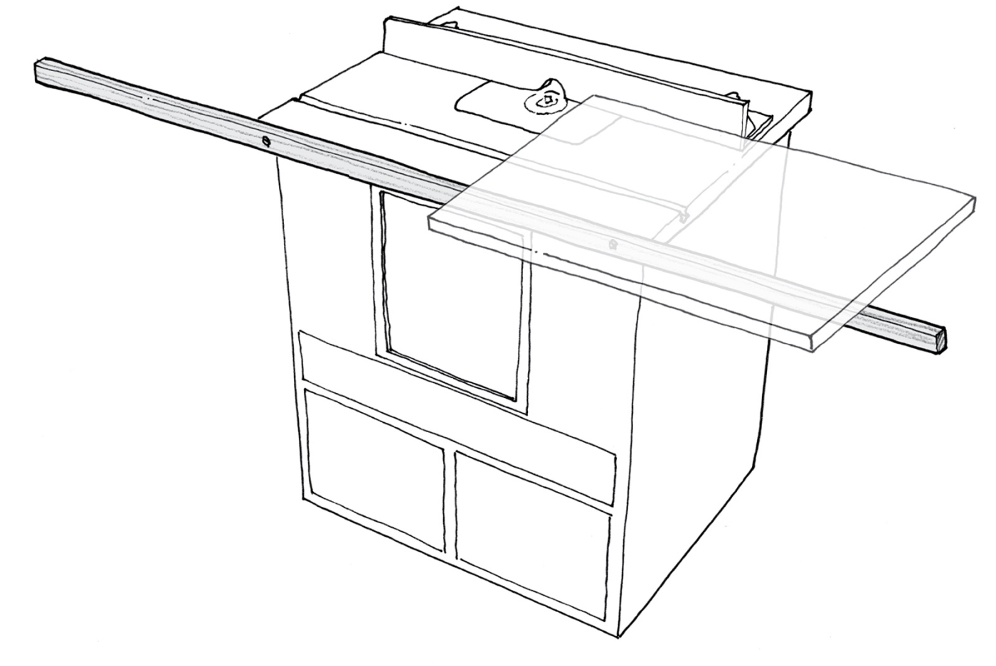 Router Table Extension Rail