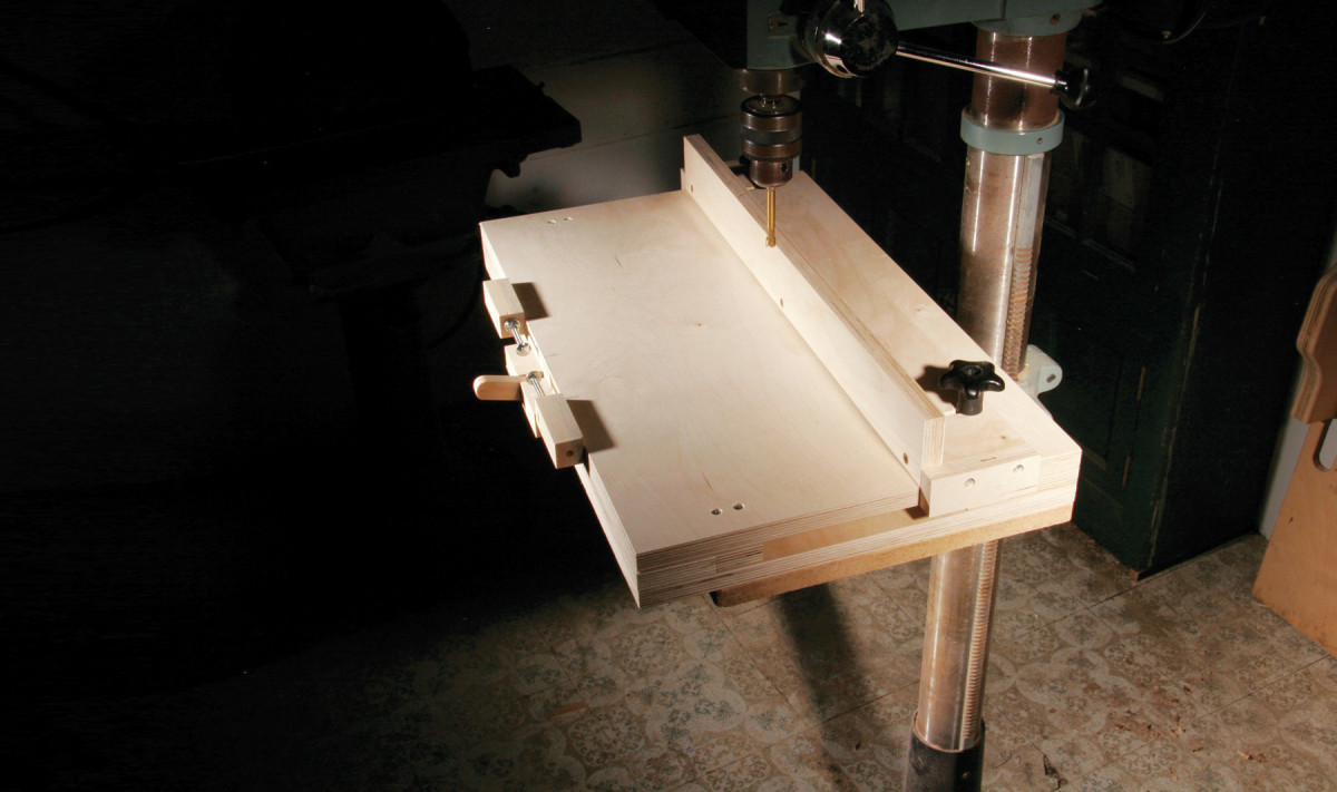 Drill Press Mortising Fixture