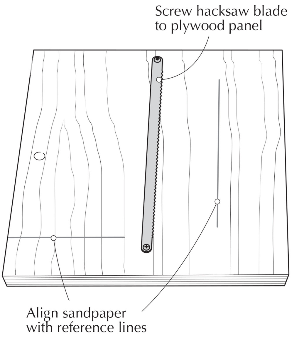 Sandpaper Cutting Board