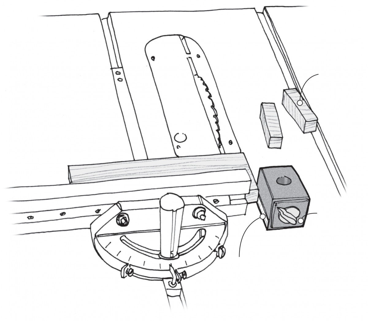 Magnetic Stop-block for the Table Saw