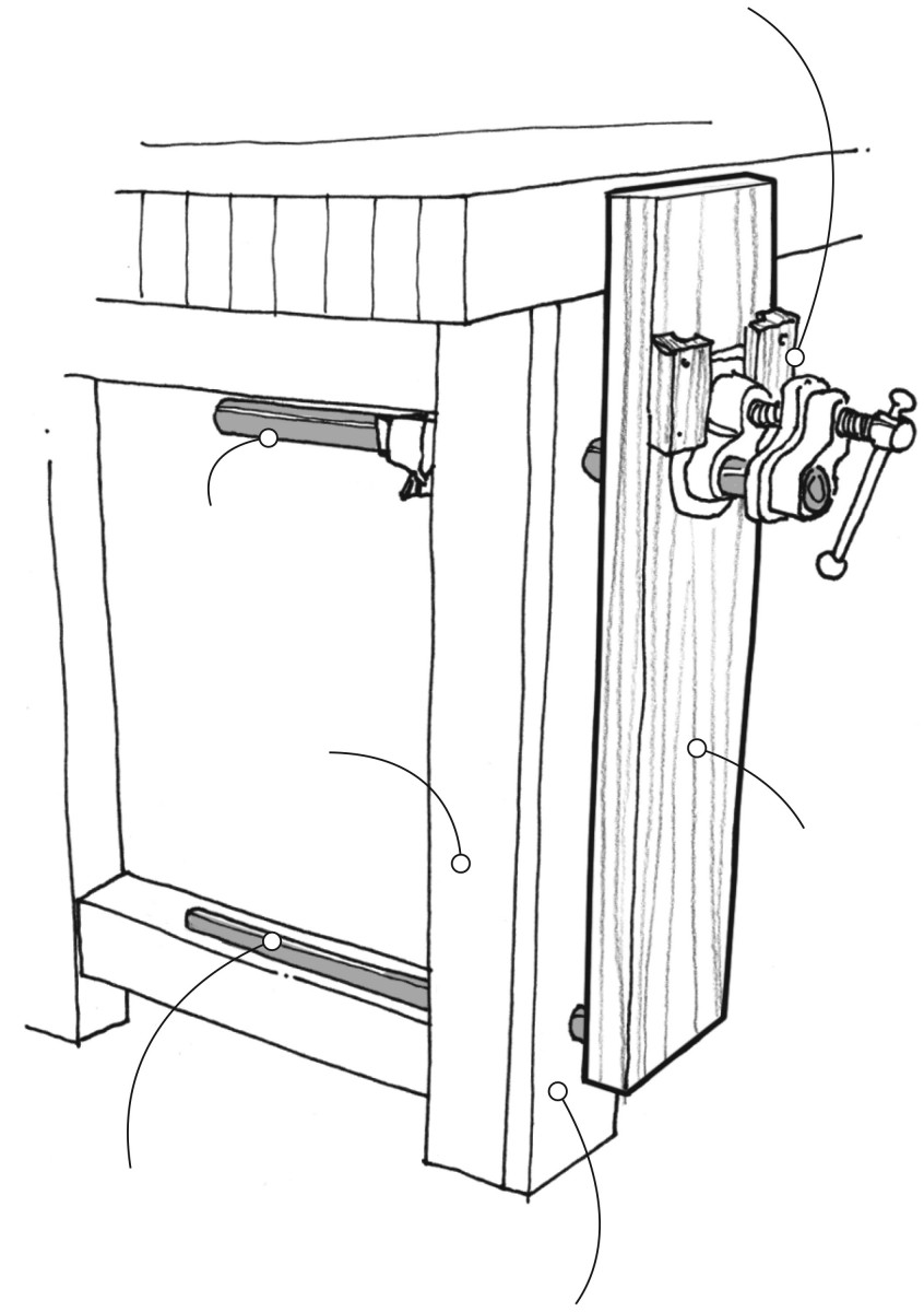 Low-tech, Low-cost Leg Vise