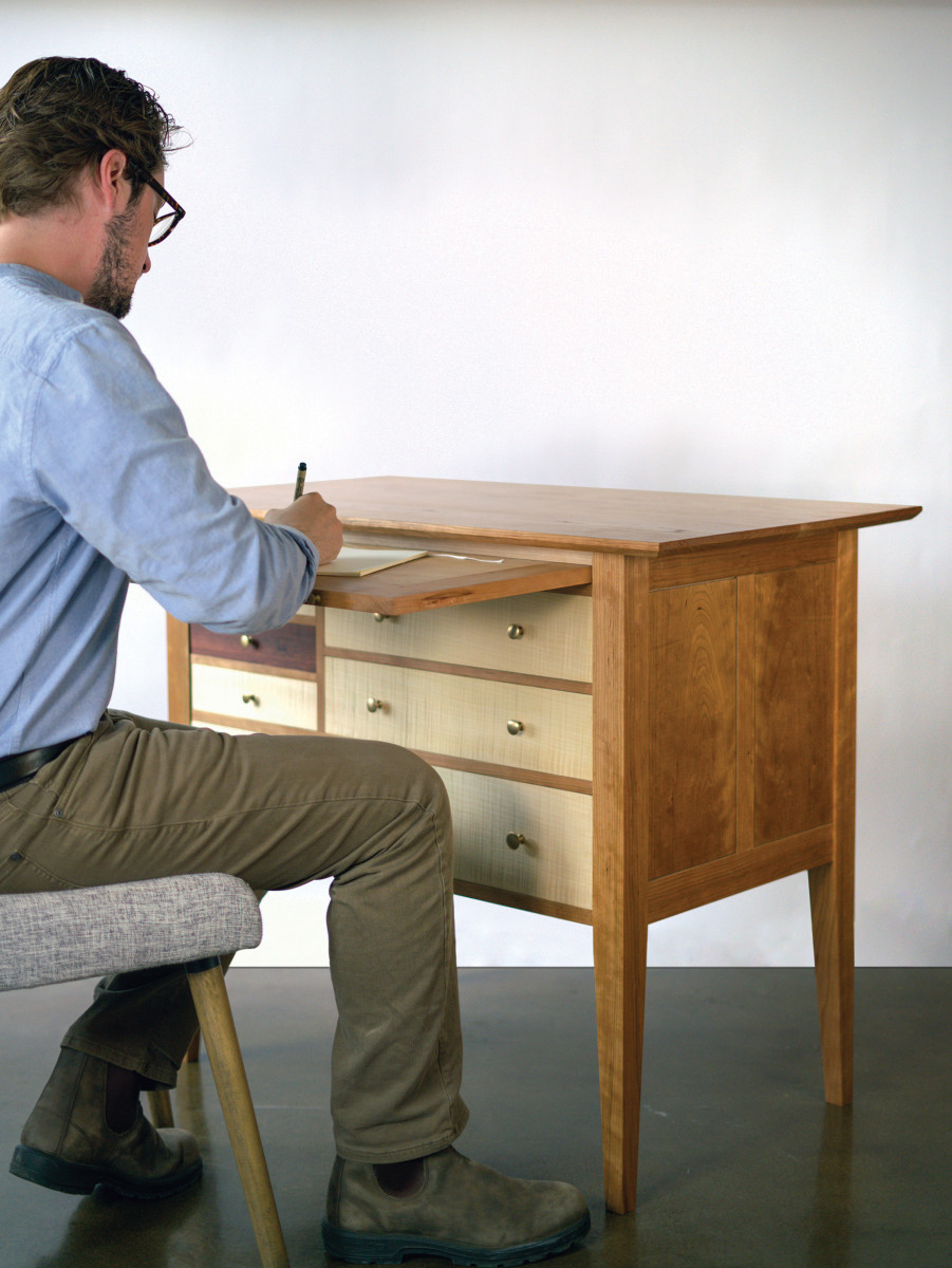 Shaker-Inspired Sewing Counter