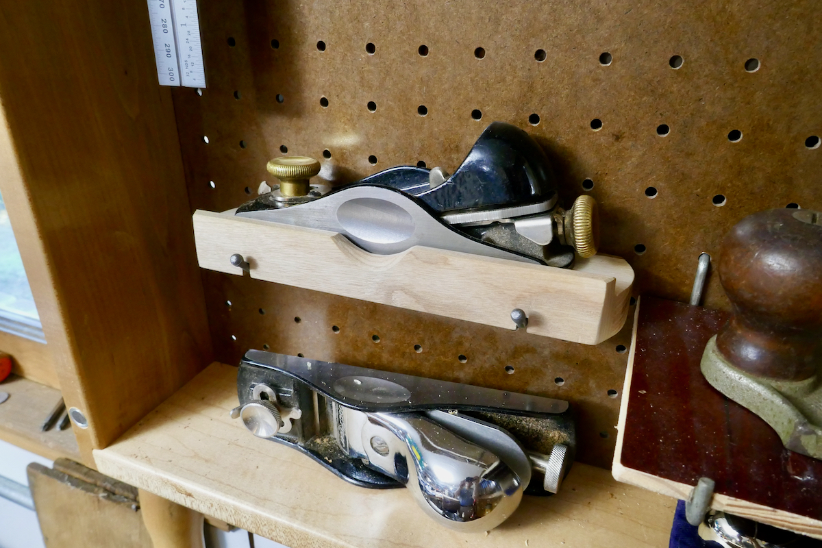 Pegboard Shelves for Planes
