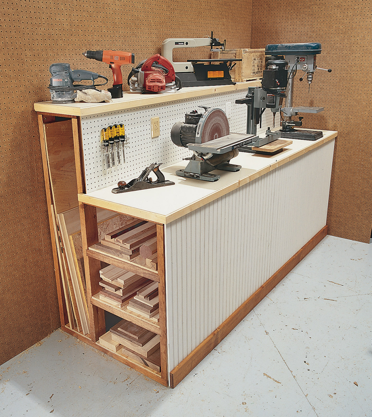 Lumber Storage Workbench
