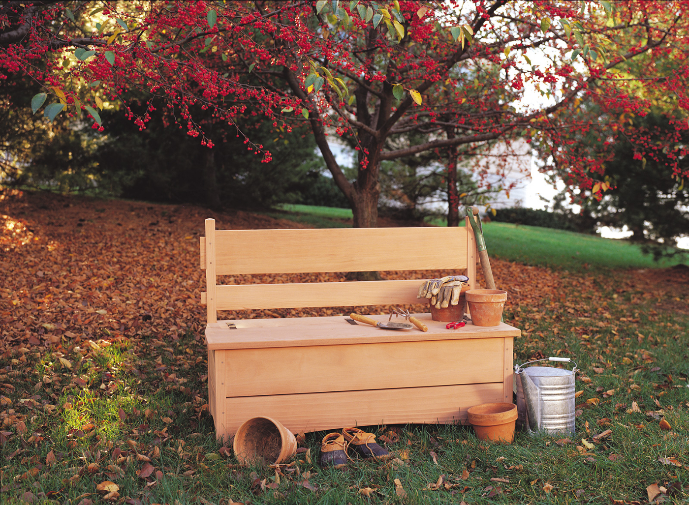 Garden Storage Bench