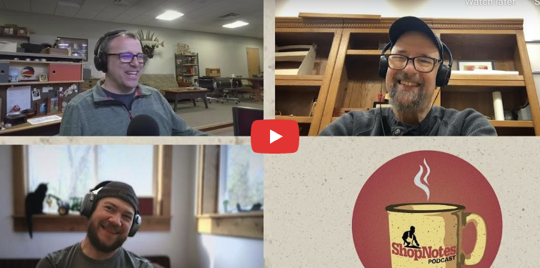 ShopNotes Podcast Episode 227 — Zoom Call Cats with Special Guest Mike Pekovich