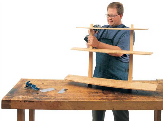 Cantilevered Display Shelves