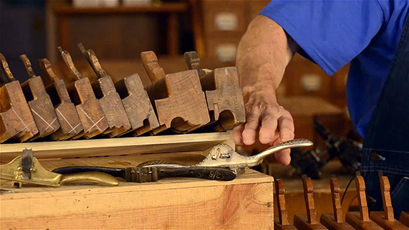In “Choosing, Refurbishing & Using Moulding Planes”, Bill walks you through the classifications of moulding planes, discusses what to look for when shopping and then takes you step-by-step through the process to bring the iron back to cutting shape (and how to make a new iron if it’s missing).