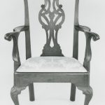 A Philadelphia ball and claw foot arm chair.