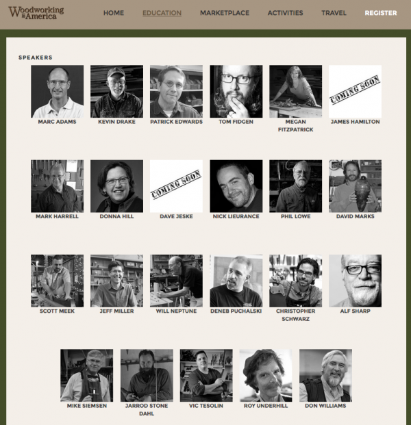Woodworking in America '15 Registration is Now Open