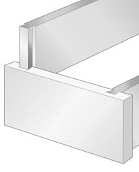 Sliding dovetail joint