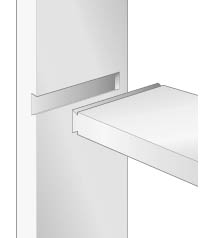 Stopped sliding dovetail