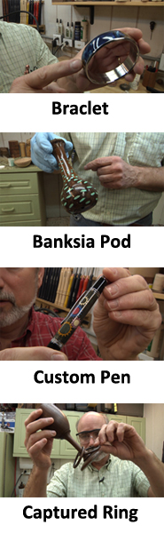 In today’s woodturning world, the project can be much more than just about wood, and there are three episodes here that go beyond basics to let you customize your pieces.
