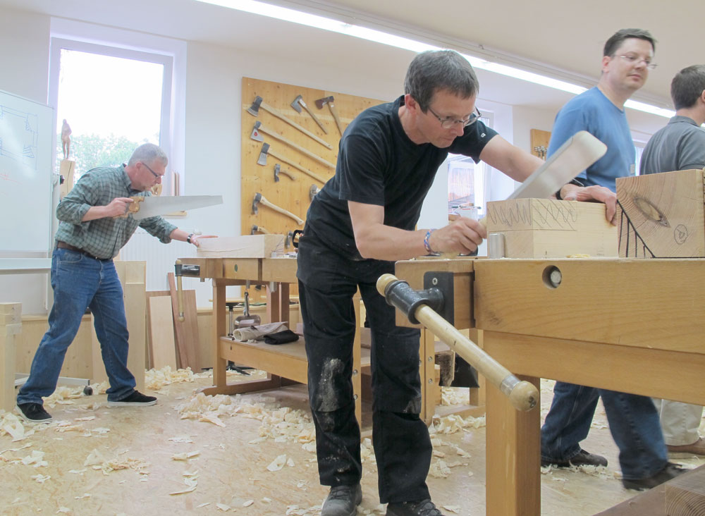 French Bench. German School. American Teacher. Day 1.