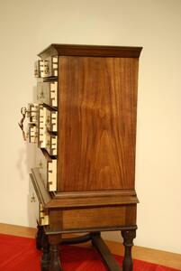 spice chest, walnut, William and Mary