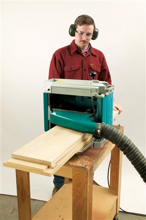 Joint Rough Lumber with a Planer