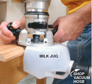 Milk Jug Dust Collection
