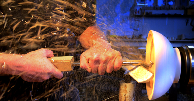 “Working on a lathe is a very fluid process” – Q&A with Jim Sannerud