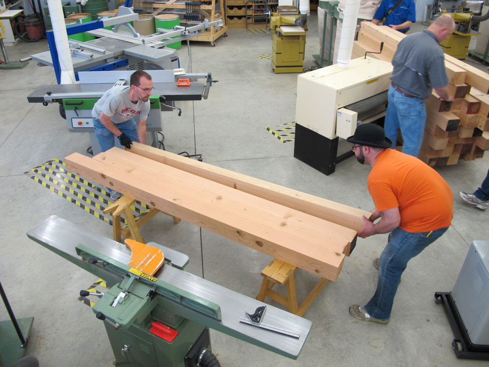 French Workbench in Douglas Fir, Day 1